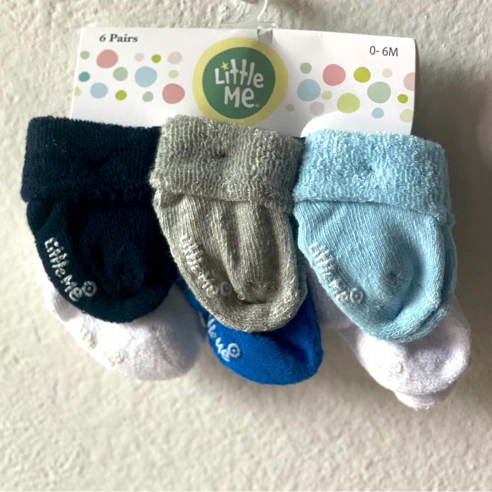 Little Me NWT Baby Socks 0-6 months